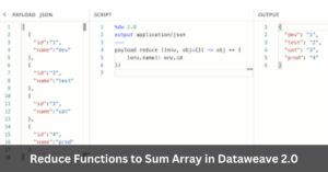 Reduce Functions to Sum Array in Dataweave 2.0