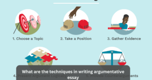 What are the techniques in writing argumentative essay